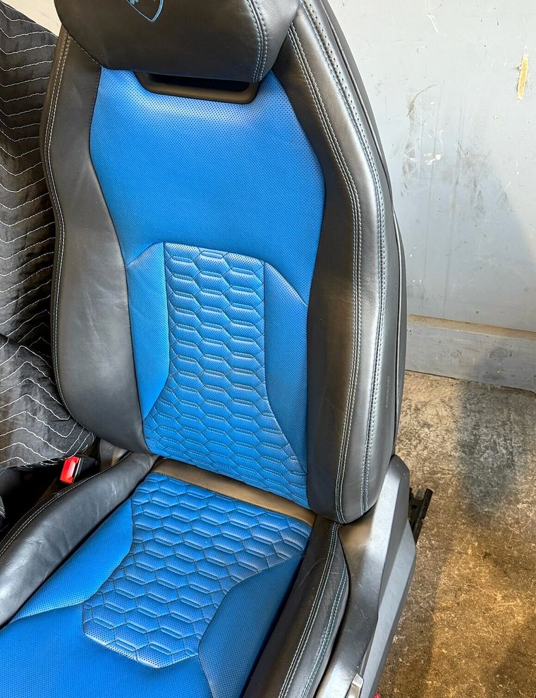 Lamborghini seat after reupholstery.