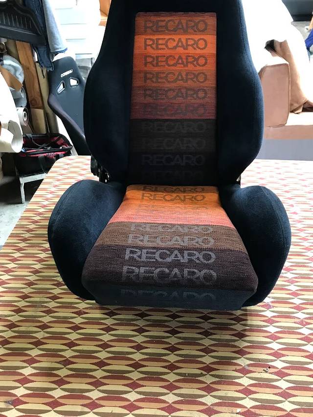 Recaro classic bucket seat front view.